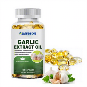 Ausreson grosir Omega 3 bawang putih minyak Softgel kapsul lembut Makanan kelas suplemen minyak bawang putih kapsul Softgel - Product Image 1