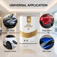 Lapisan Pelapis Cair Akrilik 2K High Solid untuk Otomotif, Semprotan Clear Coat Kilap Tinggi Tahan UV untuk Perbaikan Bodi Mobil