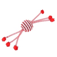 Vente en gros d'usine vente interactive chaude maille souple nettoyage des dents forme de boule jouet pour chat accessoires pour chat