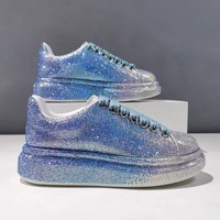 Chaussures de sport tendance pour femme, baskets épaisses, légères, décontractées, pour la marche quotidienne