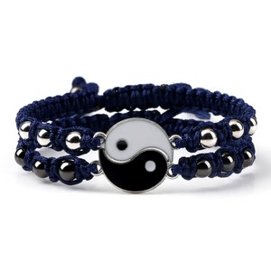 Nouveau Bracelet Ethnique Magnétique en Alliage Électroplaqué, Motif <span class=keywords><strong>Dragon</strong></span> Tai Chi Yin Yang, Tendance, pour Hommes, Femmes et Couples, Vente Chaude Transfrontalière - Product Image 4