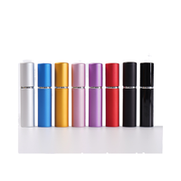Botol parfum aluminium portabel, isi ulang 5ml dan 10ml untuk perjalanan