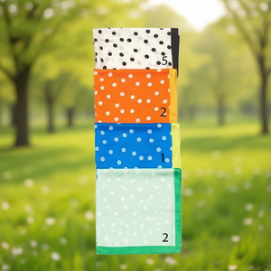 Foulard Quadrato in Seta Rosa a Pois 70x70cm, Accessorio Moda Donna Multifunzionale per Tutte le Stagioni, Stile Dolce - Product Image 2