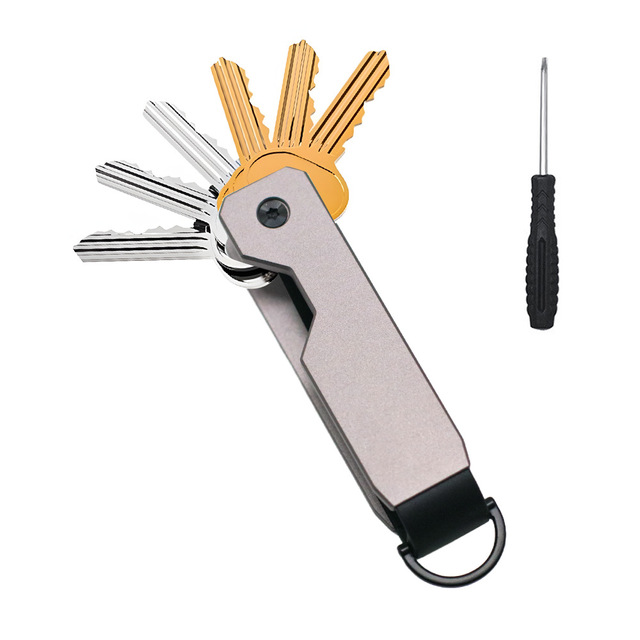 Custom Engraving Aluminium Organize Tool Key Holder With Belt Clip