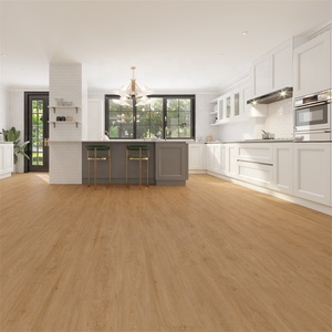 Tablón de vinilo con acabado de grano de madera, 5mm, impermeable, cierre de clic <span class=keywords><strong>flotante</strong></span>, entrelazado, tablón de núcleo rígido, suelo laminado, Spc - Product Image 2