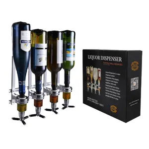 Dispensador de bebidas, garrafa de vinho, 3 cabeças, dispensador de bebidas, fixado na parede