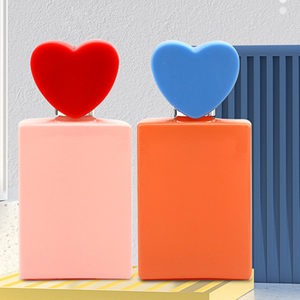 Factory Direct Selling New 30ml Heart-shaped square Glass <b>Perfume</b> Spray Empty Bottle with Color Cover - Product Image 6