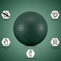 EIGFOH Balón de Yoga Profesional de Alta Calidad, Resistente a Roturas, Modelo Yoga Ball-1 para Fitness y Fisioterapia