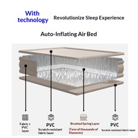 Matelas pneumatique de camping pour deux personnes, lit gonflable automatique avec pompe pour l'extérieur