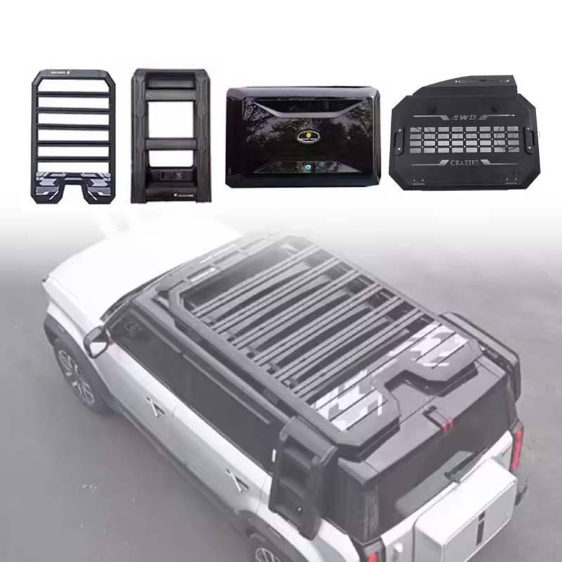 Side Ladder Roof Rack Side Window Mesh Side Bag