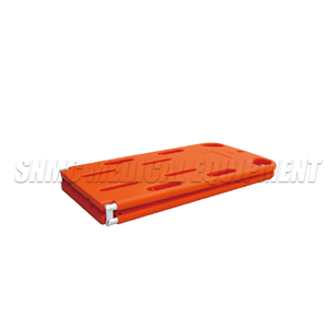 Papan tulang belakang plastik lipat, papan tandu medis dewasa, papan panjang plastik, bantuan darurat, kualitas tinggi, warna oranye, mudah dibawa, - Product Image 2