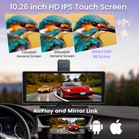 Autoradio Portable Direct Usine 10,26'' avec Écran Carplay Sans Fil, Android Auto/Airplay/BT et Émetteur FM