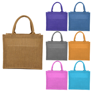 clear Cosmetic <strong>Jute</strong> Printed Shopping Quilted Cosmetic Fabric <strong>Tote</strong> <strong>Bag</strong> for Children Kids - Product Image 5