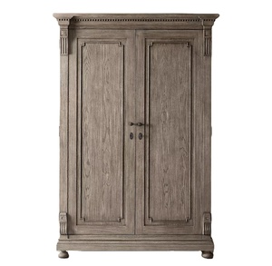 Lusso moderno soggiorno mobili in stile Americano comò con mano a mano-intagliato quercia cornici scanalata <span class=keywords><strong>doppia</strong></span> porta armadio - Product Image 1