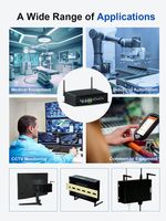 HYSTOU Mini ordinateur industriel 8 Ports USB double LAN HD I PC sans ventilateur I3-10110U I5-10310U I7-10610U Win10/11 Mini ordinateur de bureau