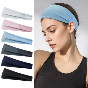 Bandeau de sport absorbant la transpiration pour l'entraînement, vente en gros, pour femmes et hommes, personnalisable avec logo, pour le basketball, le football et la gym - Product Image 1