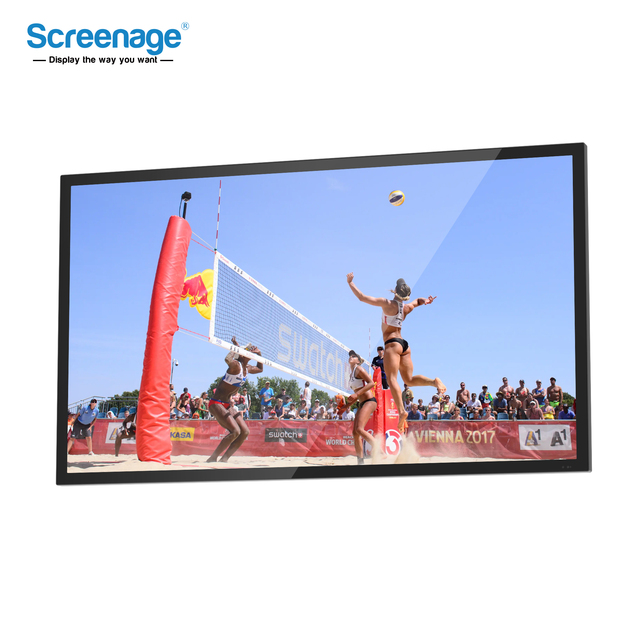 High-Brightness Screenage Outdoor UV-Resistant Waterproof LCD TV Display for Shopping Mall Retail Store 3-Year Warranty Touch