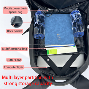 Sac à dos lumineux à LED, écran d'affichage modifiable via application, coque rigide, imperméable, grande capacité, compartiment pour ordinateur, sac d'école - Product Image 4