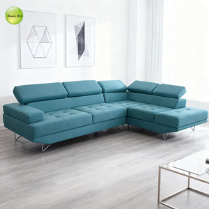 Sofá de Cuero Moderno de Alta Calidad Hecho en China, Tamaño Pequeño, Tipo Esquina en Forma de L para 7 Personas, Modelo 8337 - Product Image 1