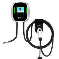 Station de recharge intelligente pour véhicules électriques Zencar Load Balancing 7 kW, 32 A, boîtier mural pour VE avec prise de type 2, DC 6 mA, RCD, application
