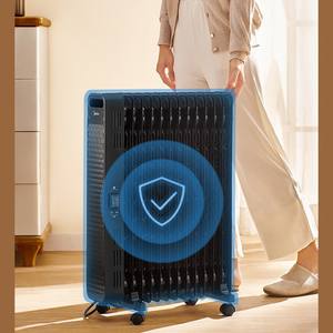 Radiador de aceite Midea de 2200W, 435x280x640mm, 13 Plus, 1 panel, calentador eléctrico doméstico para calefacción de dormitorios - Product Image 5