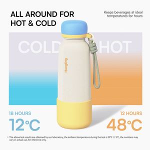 Thermos sport isotherme personnalisé en acier inoxydable 304 avec sangle, style Asie du Sud-Est, bouteille à petite ouverture - Product Image 4