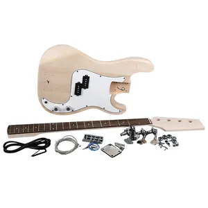 (GK SPB 10) DIY Heißer Verkauf Fabrik preis Musik instrumente Electric Basses Anfänger-Kits Basswood Bauen Sie Ihre eigene Gitarre