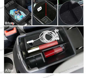 Placa de caja de almacenamiento para Reposabrazos de coche ABS para <span class=keywords><strong>KIA</strong></span> <span class=keywords><strong>stonic</strong></span> 2017 2018 2019 2020 <span class=keywords><strong>2021</strong></span> accesorios interiores estilo 2022 2023 organizador - Product Image 3