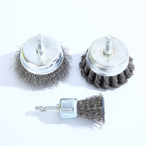 Kits de herramientas 3PCS Cepillo de alambre de limpieza de acero Rueda Pulido y desbarbado personalizado Cepillo de alambre resistente - Product Image 2