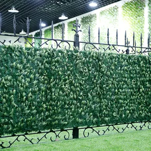 High Quality Artificial Green Leaves Plant Fence Artificial Flower Garden Leaf Grass Fence Leaf Fence Roll