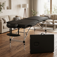 Table de massage et de spa portable en aluminium de haute qualité, style moderne, pour salons et soins de spa
