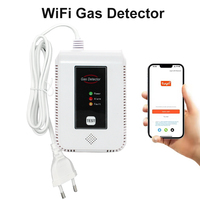 Détecteur de gaz WIFI TUYA, tension de fonctionnement : alimentation CA 85-265V AVEC BATTERIE DE SECOURS, conforme à la norme EN50194