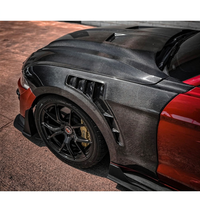 Nouveaux garde-boue perforés en fibre de carbone modifiés pour Mustang Mach-E 2021-2023, taille 170x145x40, noirs, légers, haute dureté