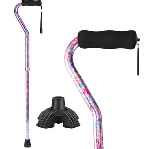 Легкие роскошные трости и походные палки из алюминиевого сплава на четырех ножках, телескопические и складные, изогнутые, для пожилых людей - Product Image 3