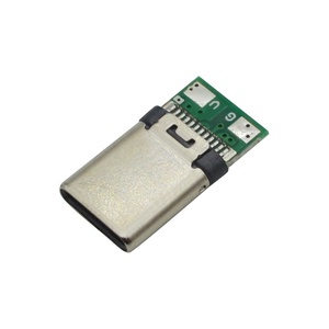 タイプC 24ピン オス コネクタ、PCB基板用2パッドはんだ付け端子、USBコネクタ - Product Image 4