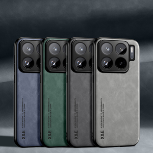 Coque arrière magnétique en cuir PU mat pour Xiaomi 15S 15T 15 14 13 12 12S Pro Ultra <span class=keywords><strong>Lite</strong></span> 12X Soft Bumper With Metal Plate - Product Image 2
