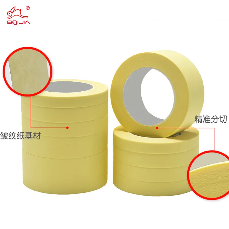 Fita de papel Washi personalizada adesiva para mascaramento de papel liso resistente a altas temperaturas com cola acrílica de água