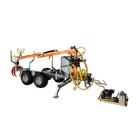 Meilleure vente machine forestière Quad Bike Log Forest Timber Remorque à moteur à essence avec grue à vendre