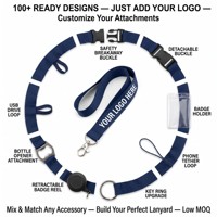 Lanière en PVC phosphorescente personnalisée avec impression sérigraphique, design métallique dissimulé, sangle de sécurité réglable pour usage promotionnel