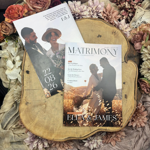 นิตยสารงานแต่งงานสุดหรู ออกแบบเองได้ พิมพ์ภาพถ่ายขนาด A4 20 หน้า สำหรับบันทึกสถานที่จัดงาน พิธี และงานเลี้ยงต้อนรับ - Product Image 1