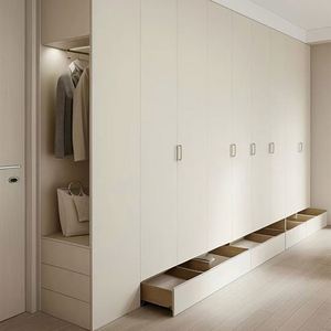 Armario de Dormitorio Moderno y Minimalista, Plegable, de Madera, con Múltiples Espacios de Almacenamiento y Almacenamiento de Doble Cara - Product Image 6