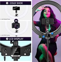 NEEWER 18 pouces RGB LED Ring Light APP Control avec support et support de téléphone pour Selfie Makeup TikTok Vlog