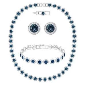 Collier Bracelet Boucles d'oreilles Parure originale Luxe et charme Femme Oeil magique Cadeau Bande Logo - Product Image 6