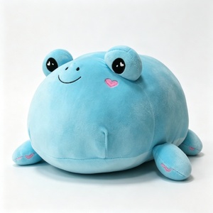 Peluche grenouille personnalisée, oreiller grenouille en peluche, peluche grenouille bleue, jouet grenouille mignon, peluche grenouille moelleuse - Product Image 5