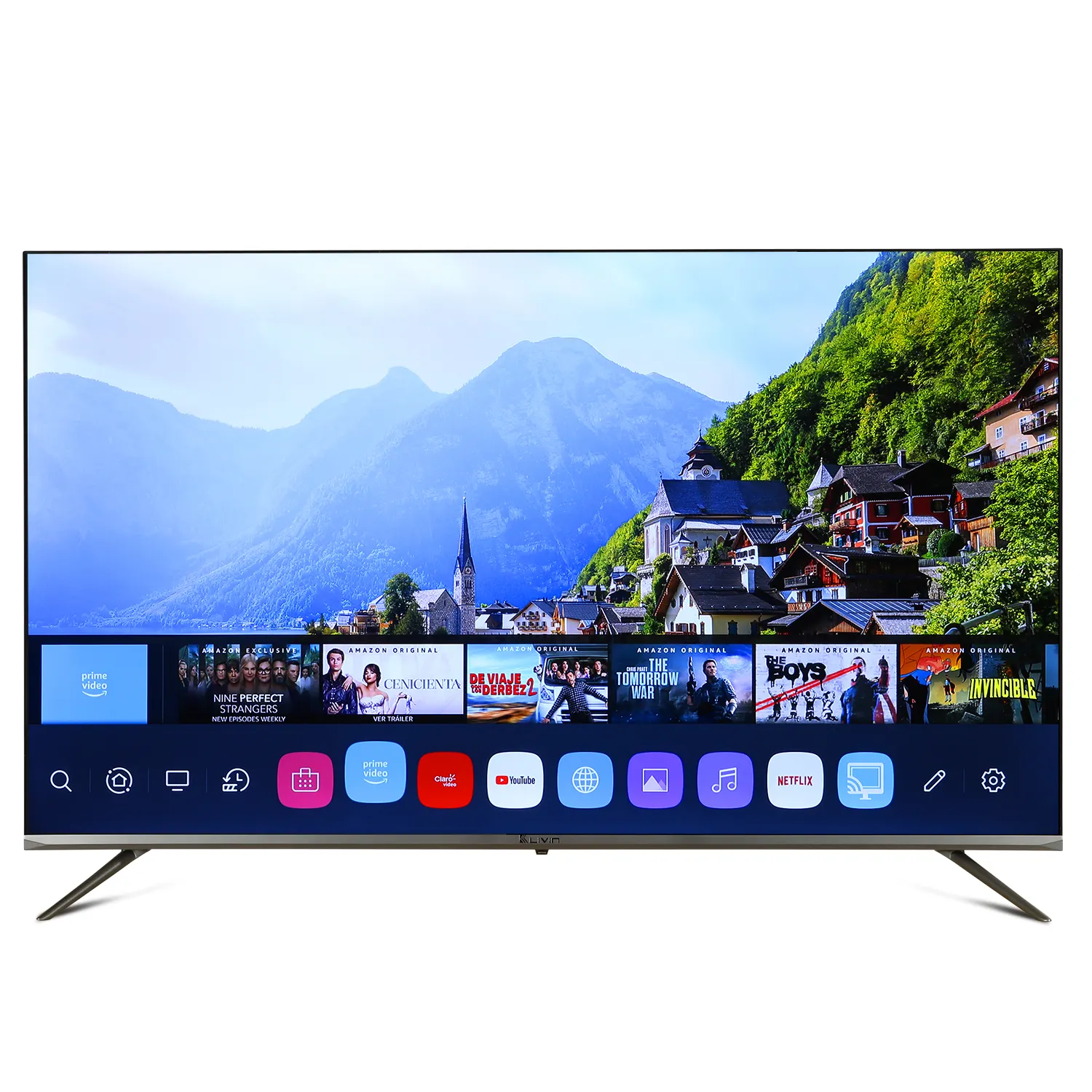 Launch-televisor inteligente 4K, compatible con Bluetooth, 50, 55, 58, 65, 75 pulgadas