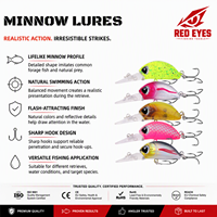 Échantillon Gratuit Leurre Minnow à Coulée Lente avec Système de Déplacement par Gravité, Appât de Longue Portée pour Saumon d'Eau Douce, Bar et Pêche en Eau Moyenne, Artificiel