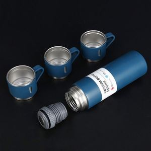 Business Gift Stainless Steel Double Lid Tumbler with Custom Logo Printing Eco-Friendly Insulated <b>Cup</b> for <b>Cold</b> Drinks - Product Image 4