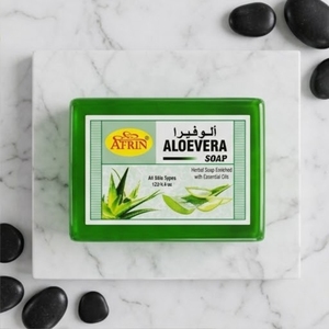 Savon Afrin Aloevera aux Huiles Essentielles Naturelles Enrichies, Hydratant et Nettoyant en Profondeur, Écologique et Réutilisable pour le Visage - Product Image 3
