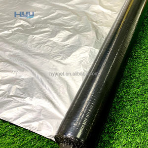 Película de Cobertura Biodegradable Plateada y Negra al por Mayor - Lámina Plástica de Doble Color para Barrera Contra Malezas para Jardín y Granja - Product Image 3