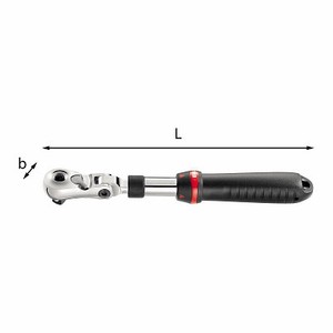 Clés à douille et accessoires, cliquets de 1/2 pouce, Usag 237 FB 1/2 - Product Image 1